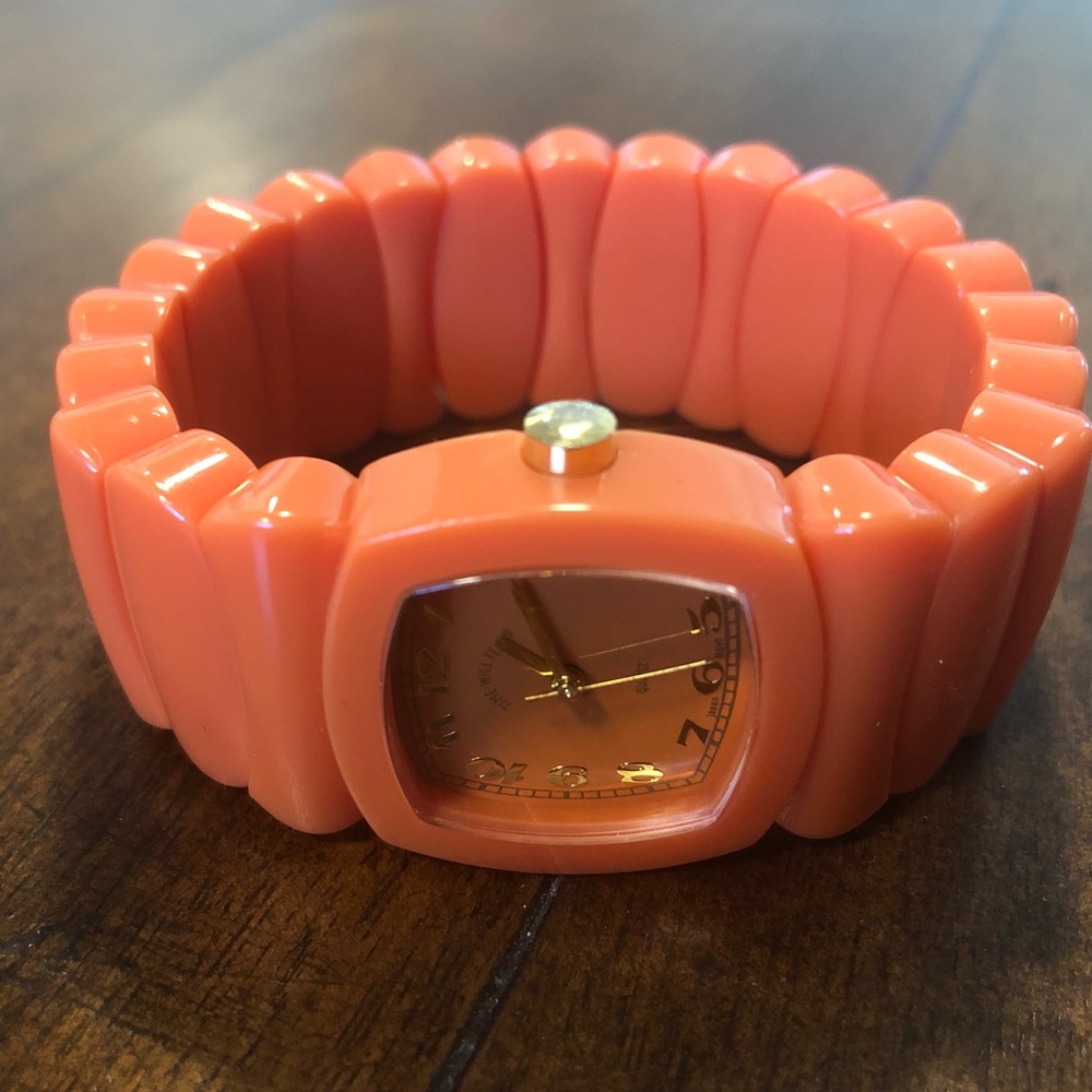 Retro vintage orange watch.